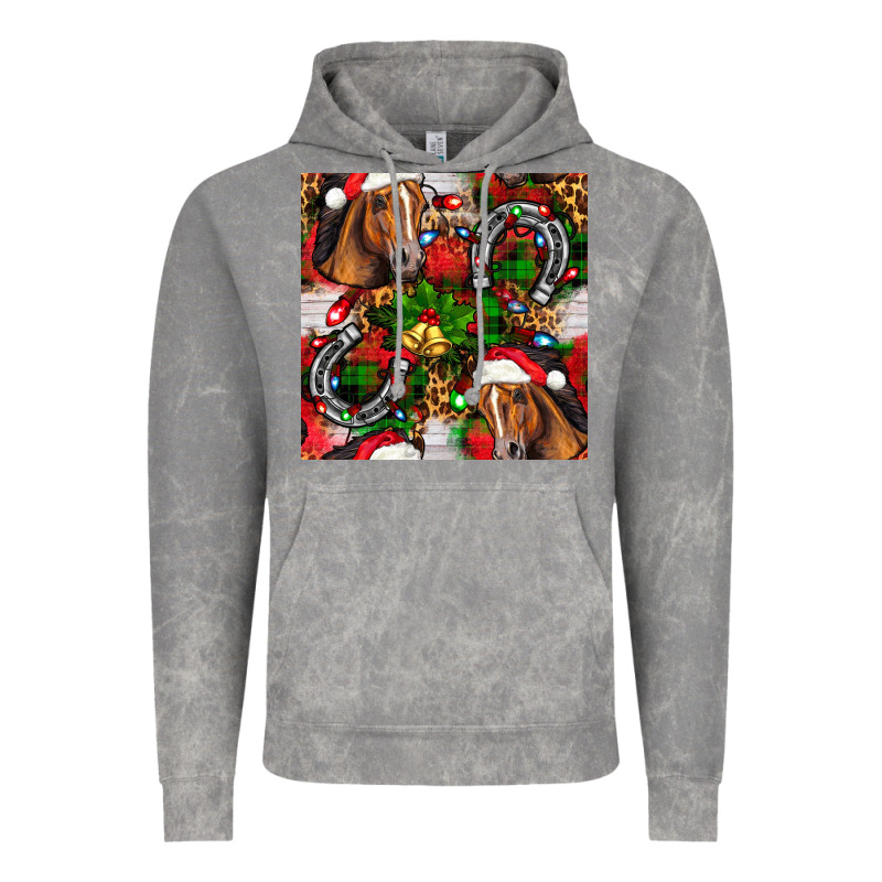 Christmas Horse Leopard Vintage Hoodie by FaDigitalArtStudio | Teevron