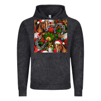 Vintage Black christmas horse leopard Vintage Hoodie - FaDigitalArtStudio