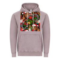 Vintage Zinc christmas horse leopard Vintage Hoodie - FaDigitalArtStudio