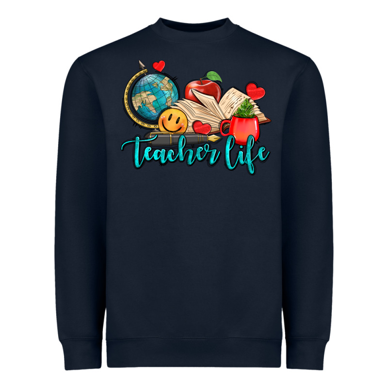 Teacher Life Heavyweight Sweatshirt by AdoDesignShop | Teevron