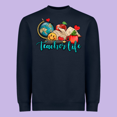 Teacher Life Heavyweight Sweatshirt Designed By Adodesignshop