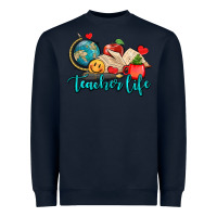 Navy teacher life Heavyweight Sweatshirt - AdoDesignShop