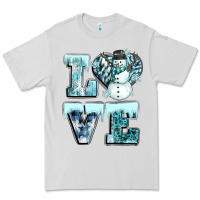Dove Grey love winter Premium Tee - CowGirlArtShop
