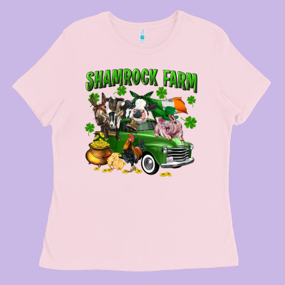 Shamrock Farm Ladies Tee Designed By Cowgirlartshop