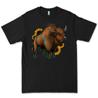 Black Western  Bison Premium Tee - Jasminsmagicworld