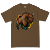 Cacao Western  Bison Premium Tee - Jasminsmagicworld