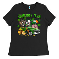 Black Shamrock farm Ladies Tee - CowGirlArtShop