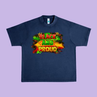Black And Proud Urban Heavy Tee Designed By Fadigitalartstudio