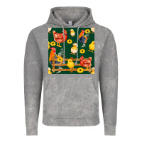 Cloud Rock farm life seamless pattern Vintage Hoodie - FaDigitalArtStudio