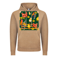 Farm Life Seamless Pattern Vintage Hoodie | Teevron