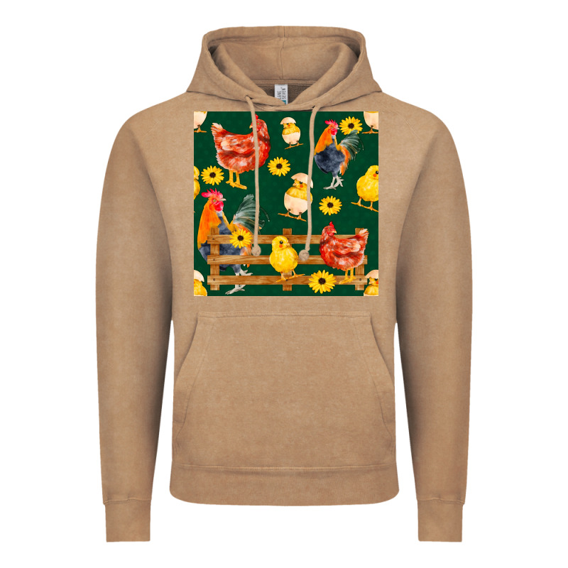 Farm Life Seamless Pattern Vintage Hoodie by FaDigitalArtStudio | Teevron