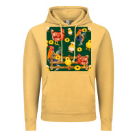 Vintage Mustard farm life seamless pattern Vintage Hoodie - FaDigitalArtStudio