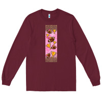 Burgundy american football with lightning bolt  pen wrap Long Sleeve Tee - BundleAndBundleShop