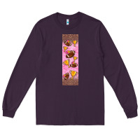 Plum american football with lightning bolt  pen wrap Long Sleeve Tee - BundleAndBundleShop
