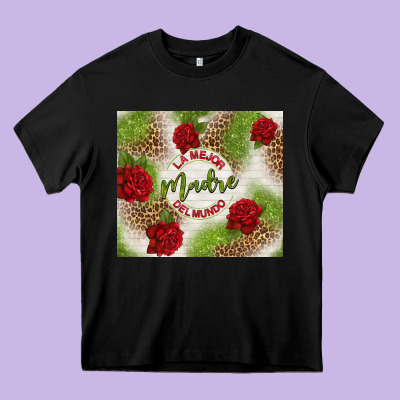 La Mejor Madre Del Mundo Heavy Core Tee Designed By Tumblerdesignbyshophia