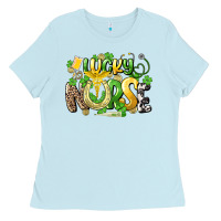 Baby Blue lucky nurse St. Patrick's Ladies Tee - HowdyJamesFarm