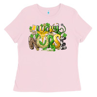 Bubblegum Pink lucky nurse St. Patrick's Ladies Tee - HowdyJamesFarm
