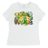 White lucky nurse St. Patrick's Ladies Tee - HowdyJamesFarm