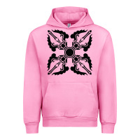 Fuchsia Pink trippy psychedelic rave sacred geometry Urban Hoodie - DesigneFamous