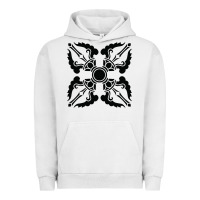 Pigment Lunar Rock trippy psychedelic rave sacred geometry Urban Hoodie - DesigneFamous