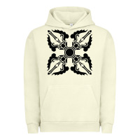 Pigment Pistachio trippy psychedelic rave sacred geometry Urban Hoodie - DesigneFamous