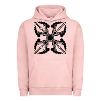Pigment Salmon trippy psychedelic rave sacred geometry Urban Hoodie - DesigneFamous