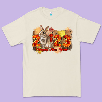 Chinese New Year 2023 Rabbit Year Premium Tee Designed By Cowgirlartshop