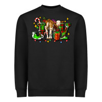 Black joy with baby cow and christmas gifts mistletoe Heavyweight Sweatshirt - AdoDesignShop
