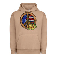 Pigment Burro Peace Sign Urban Hoodie - JahusDesignShop