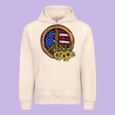 Peace Sign Urban Hoodie Designed By Jahusdesignshop