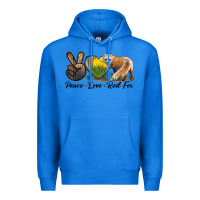 True Royal Peace Love Red Fox Premium Hoodie - LillyAllenDesigns