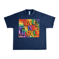 Navy Pride love is love Urban Heavy Tee - FaDigitalArtStudio