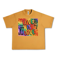 Peanut Butter Pride love is love Urban Heavy Tee - FaDigitalArtStudio