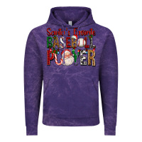 Cloud Purple santa's favorite baseball player for christmas Vintage Hoodie - FaDigitalArtStudio
