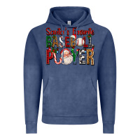 Vintage Denim santa's favorite baseball player for christmas Vintage Hoodie - FaDigitalArtStudio