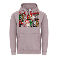 Vintage Zinc santa's favorite baseball player for christmas Vintage Hoodie - FaDigitalArtStudio