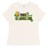 Bone Beer and shamrock Ladies Tee - CowGirlArtShop