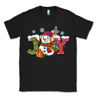 Black christmas joy snowman Classic Tee - CowGirlArtShop