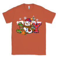 Copper christmas joy snowman Classic Tee - CowGirlArtShop