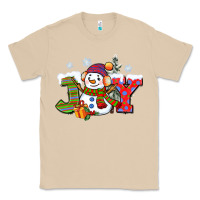 Mushroom christmas joy snowman Classic Tee - CowGirlArtShop