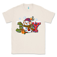 Natural christmas joy snowman Classic Tee - CowGirlArtShop