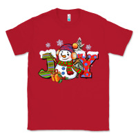 Christmas Joy Snowman Classic Tee | Teevron