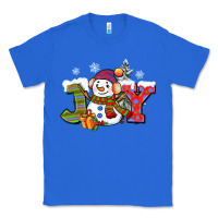True Royal christmas joy snowman Classic Tee - CowGirlArtShop