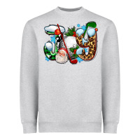 Heather Grey joy with golf and santas Heavyweight Sweatshirt - AdoDesignShop