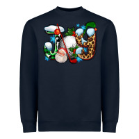 Navy joy with golf and santas Heavyweight Sweatshirt - AdoDesignShop