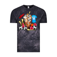Cloud Black Soccer Cold Drink Frappe Vintage Tee - FaDigitalArtStudio