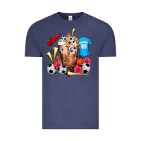 Vintage Denim Soccer Cold Drink Frappe Vintage Tee - FaDigitalArtStudio