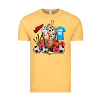 Vintage Mustard Soccer Cold Drink Frappe Vintage Tee - FaDigitalArtStudio