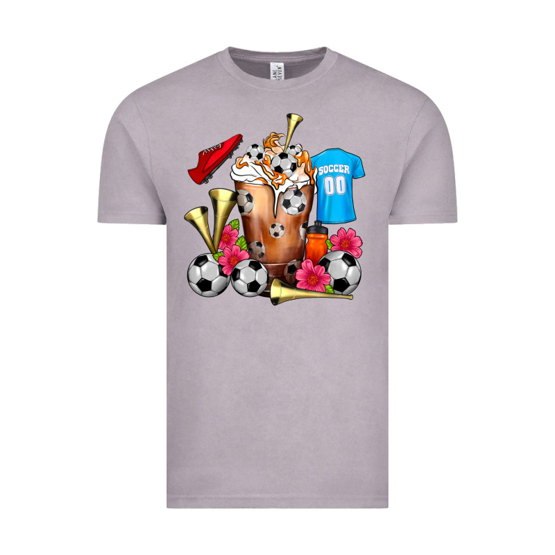 Soccer Cold Drink Frappe Vintage Tee by FaDigitalArtStudio | Teevron
