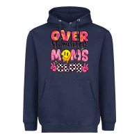 Navy over stimulated moms club Heavyweight Hoodie - JahusDesignShop